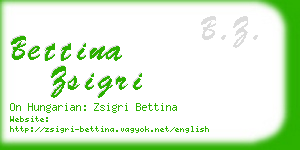 bettina zsigri business card